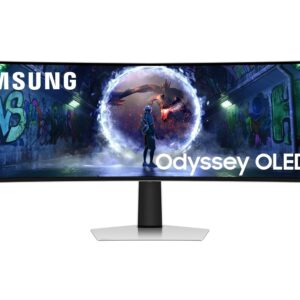 9 Curved Gaming Monitor (Smartchoice) Dual QHD 5120 x 1440|240Hz|0.03ms|DCI 99%|OLED Safeguard|FreeSync Premium Pro|G-Sync| HDR10+ Gaming|HAS|LS49DG930SWXXL|Silver